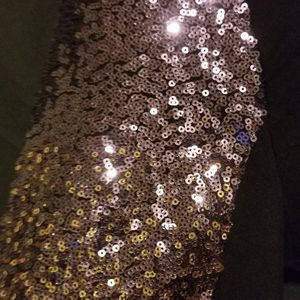 Black top with purple sequins